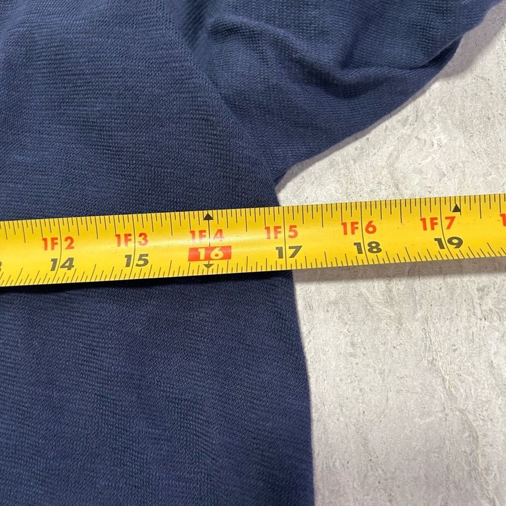 Lilly Pulitzer Women’s Navy Blue Embroidered V Neck Pullover Dress Hoodie Size L - Picture 10 of 13